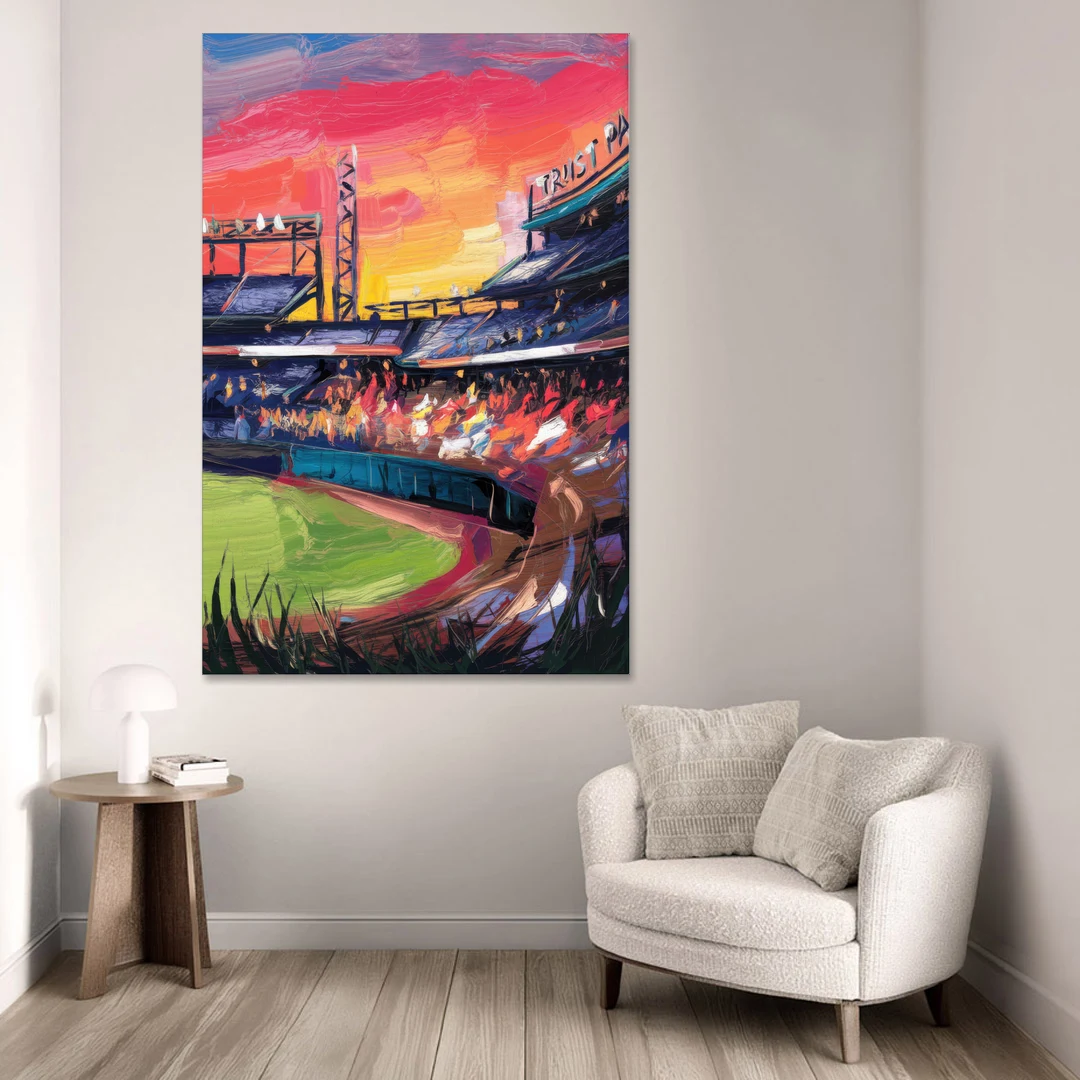 Atlanta Braves Photography Print - Canvas Wall Art - Sofa - 40x60