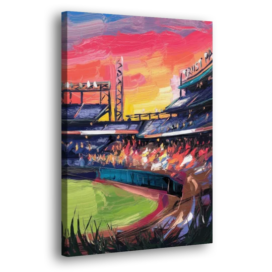 Atlanta Braves Photography Print - Canvas Wall Art - Side
