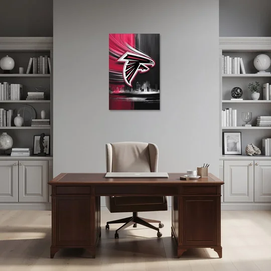 Atlanta Falcons Fans Tribute - Canvas Wall Art - Office - 24x36