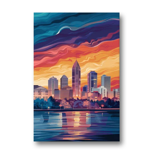 Atlanta Street Photography - Canvas Wall Art - Front