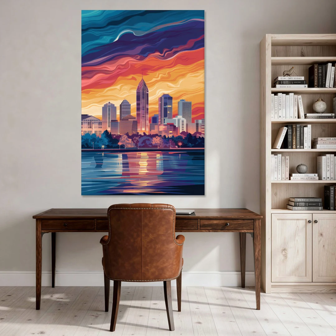 Atlanta Street Photography - Canvas Wall Art - Office - 40x60