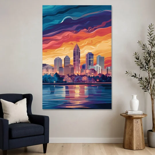 Atlanta Street Photography - Canvas Wall Art - Sofa - 40x60