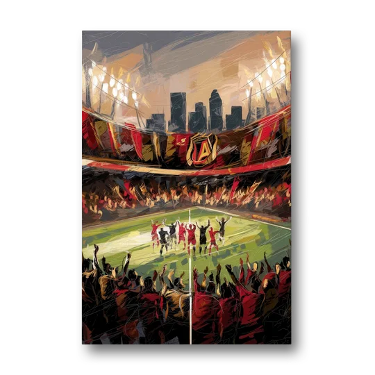 Atlanta United Team Celebration - Canvas Wall Art - Front