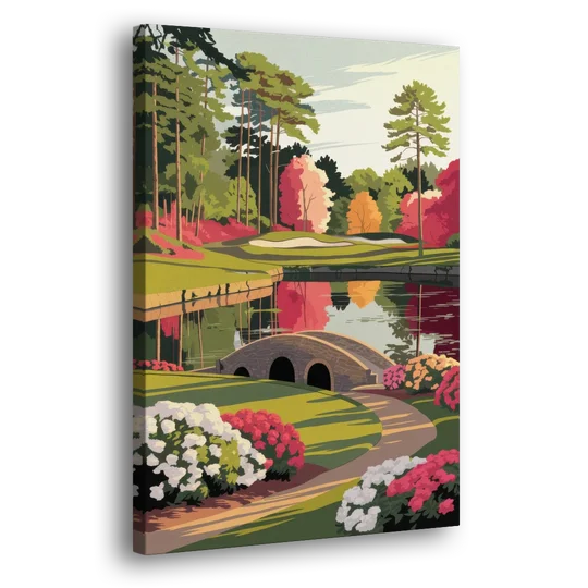 Augusta Golf Heritage Tribute - Canvas Wall Art - Side