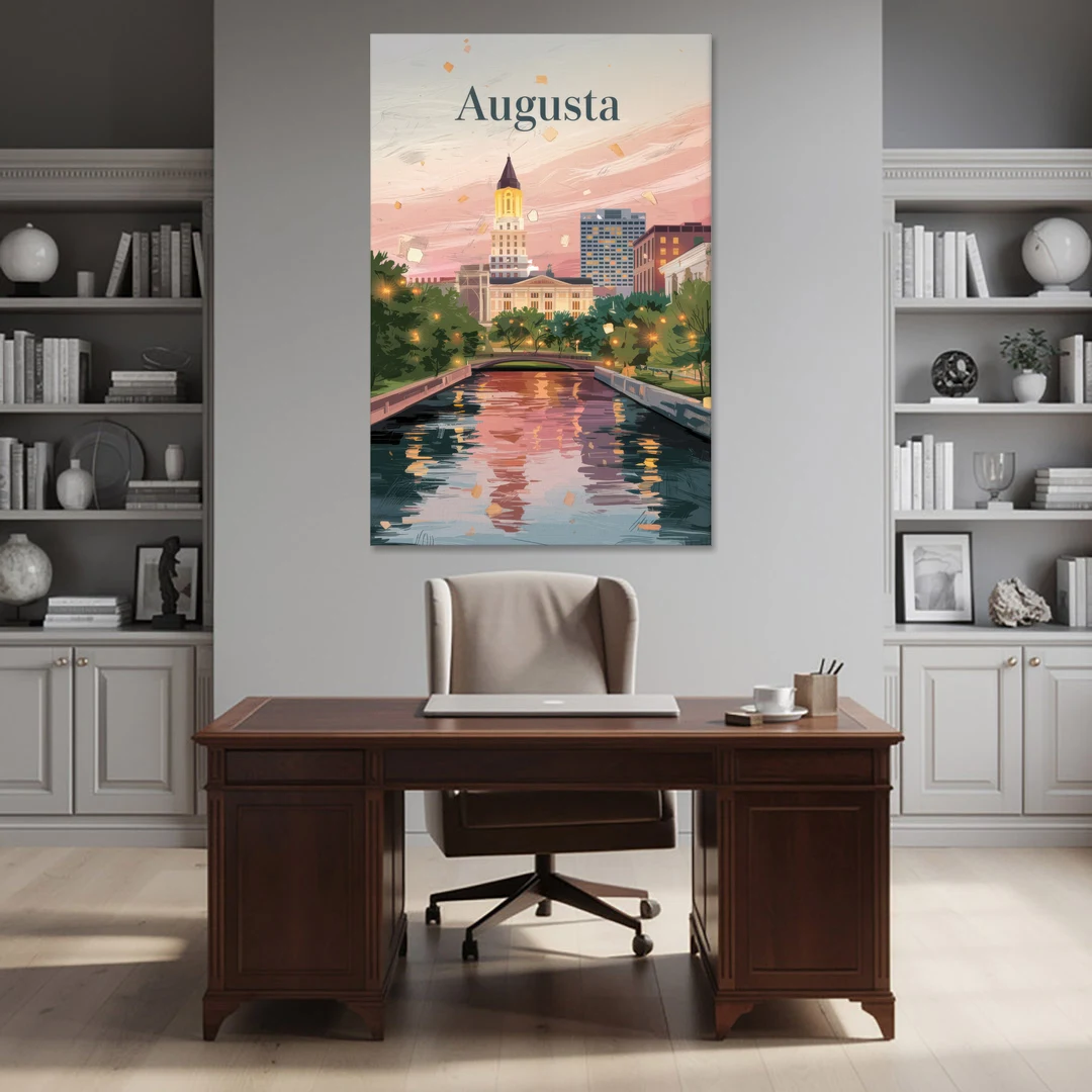 Augusta Historic Downtown Charm - Canvas Wall Art - Office - 40x60