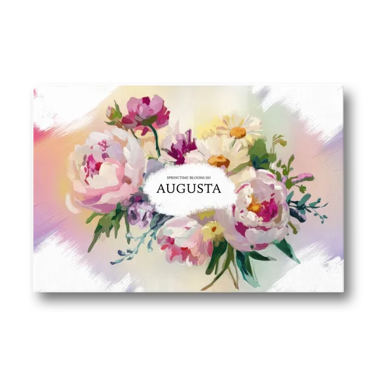 Augusta Springtime Blooms - Canvas Wall Art - Front