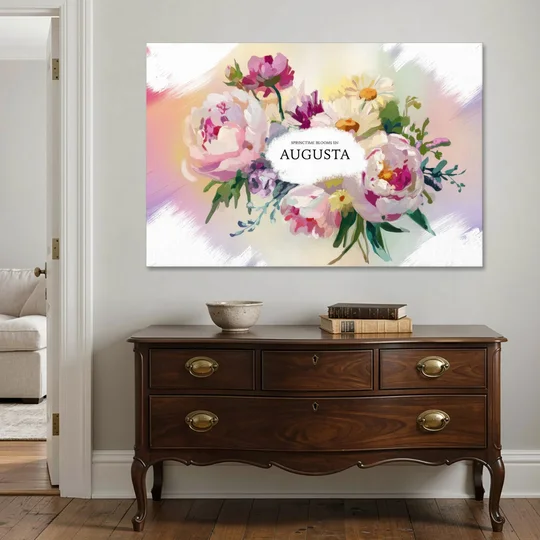 Augusta Springtime Blooms - Canvas Wall Art - Coffee Table - 60x40