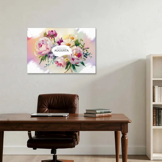 Augusta Springtime Blooms - Canvas Wall Art - Office - 36x24
