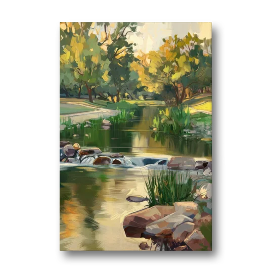 Austin Greenbelt Escape - Canvas Wall Art - Front