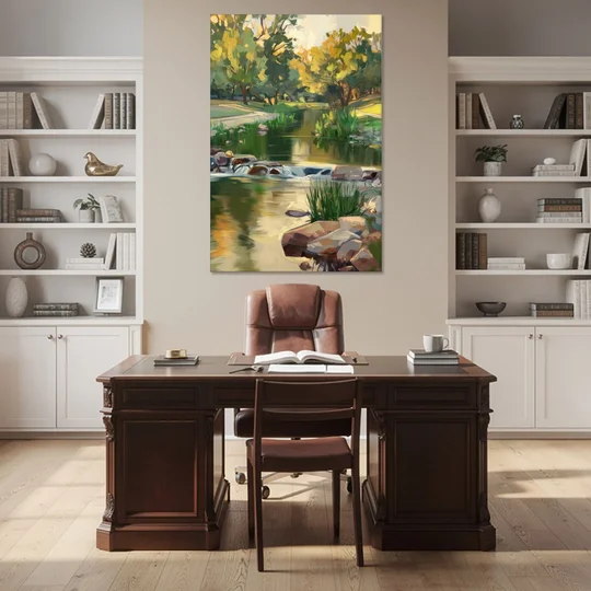 Austin Greenbelt Escape - Canvas Wall Art - Office - 40x60