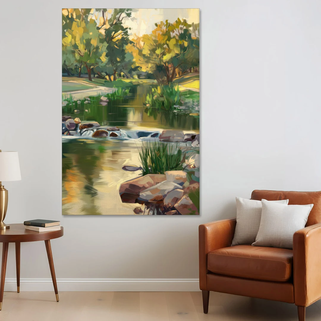 Austin Greenbelt Escape - Canvas Wall Art - Sofa - 40x60