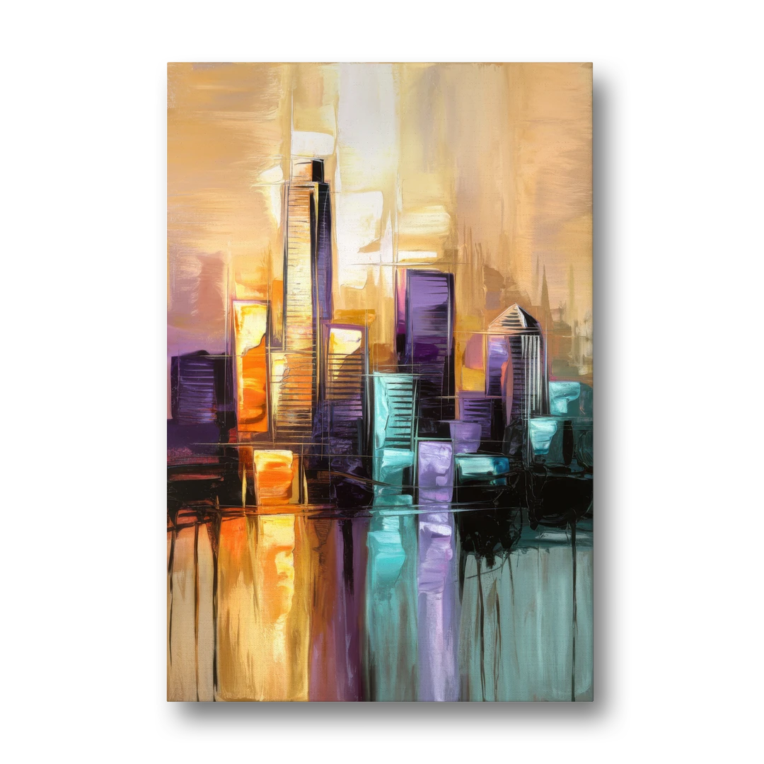 Austin Moody Cityscape - Canvas Wall Art - Front