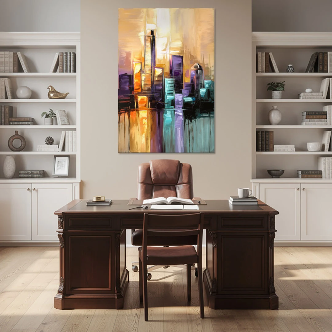 Austin Moody Cityscape - Canvas Wall Art - Office - 40x60