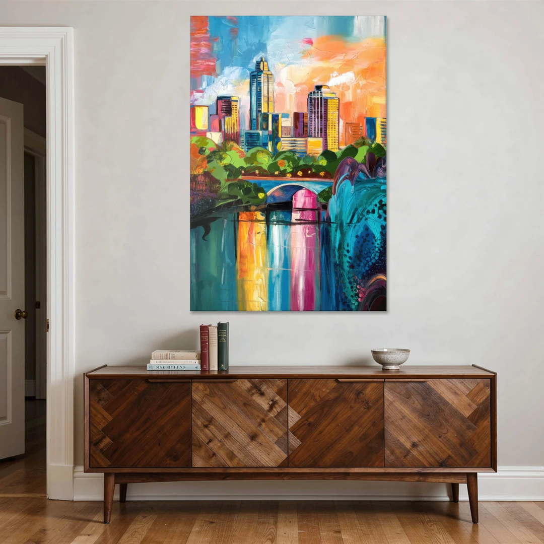 Austin Street Art Culture - Canvas Wall Art - Coffee Table - 40x60
