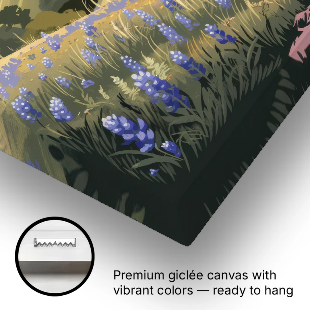 Austin Texas Hill Country - Canvas Wall Art - Gallery Wrap Corner