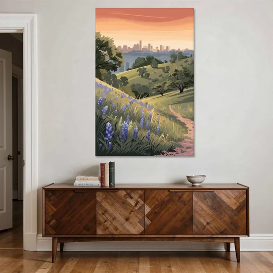 Austin Texas Hill Country - Canvas Wall Art - Coffee Table - 40x60