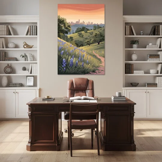 Austin Texas Hill Country - Canvas Wall Art - Office - 40x60