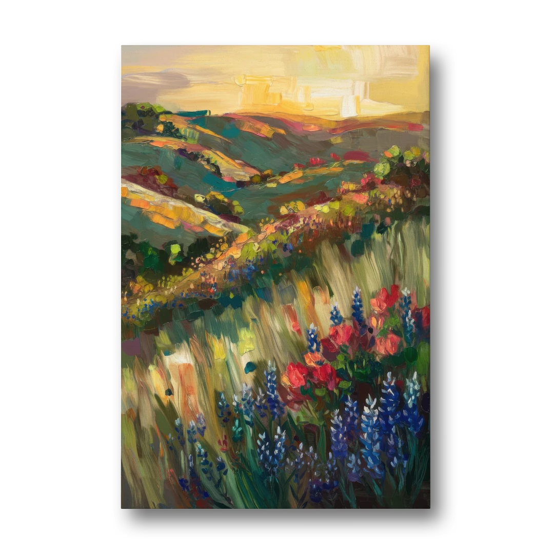 Austin Texas Hill Country Landscape - Canvas Wall Art - Front