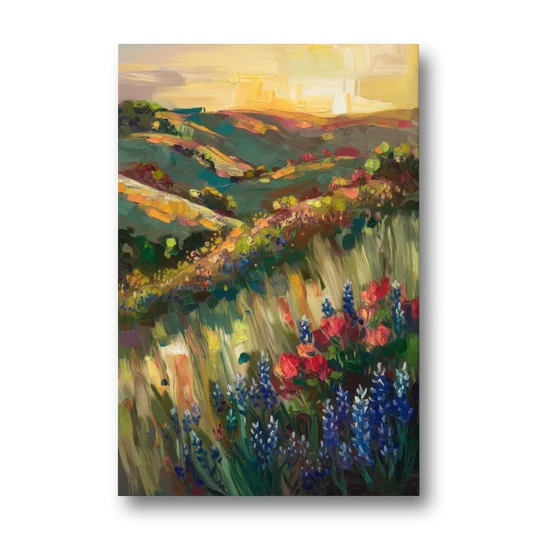 Austin Texas Hill Country Landscape - Canvas Wall Art - Front