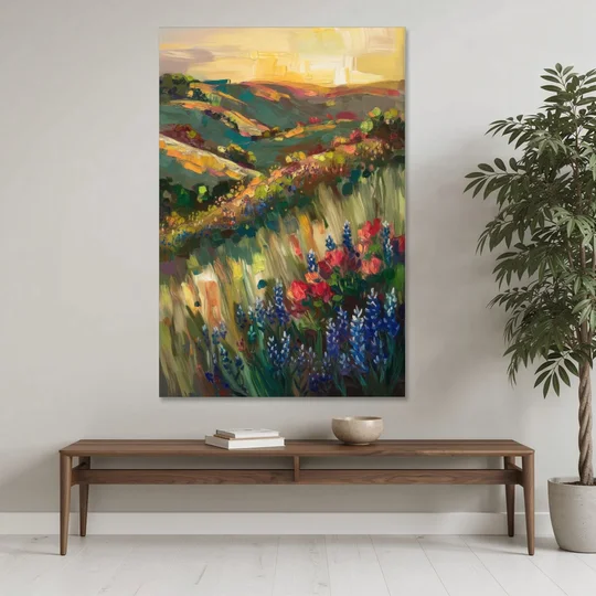 Austin Texas Hill Country Landscape - Canvas Wall Art - Coffee Table - 40x60