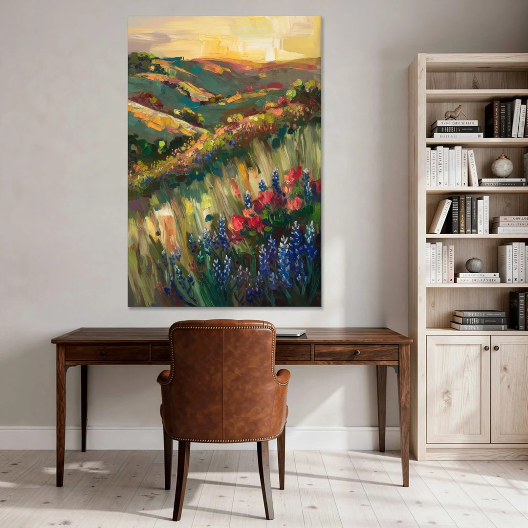 Austin Texas Hill Country Landscape - Canvas Wall Art - Office - 40x60