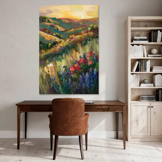 Austin Texas Hill Country Landscape - Canvas Wall Art - Office - 40x60