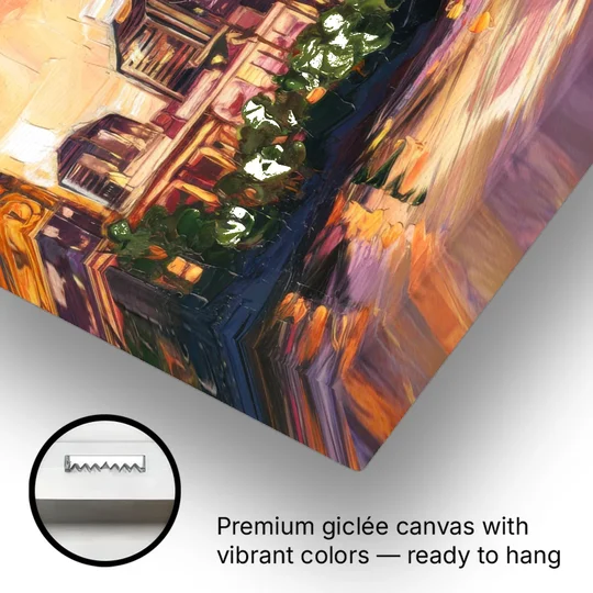 Austin Urban Charm - Canvas Wall Art - Gallery Wrap Corner