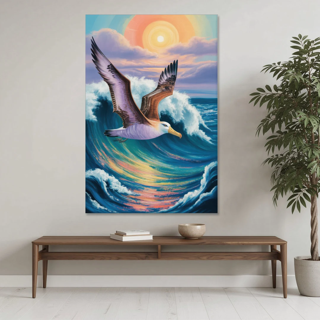 Awe-Inspiring Albatross Ascend - Canvas Wall Art - Coffee Table - 40x60