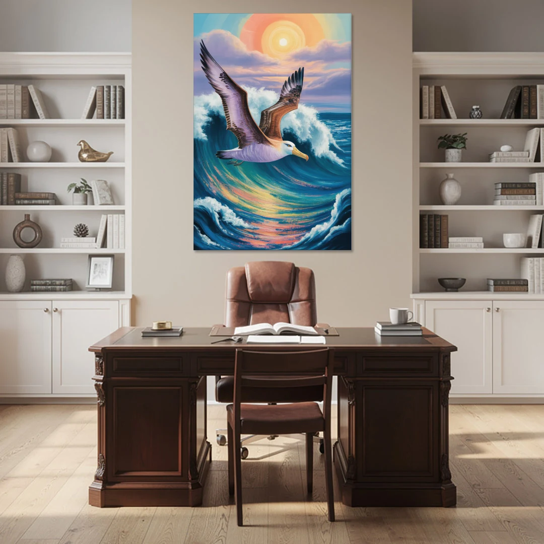 Awe-Inspiring Albatross Ascend - Canvas Wall Art - Office - 40x60
