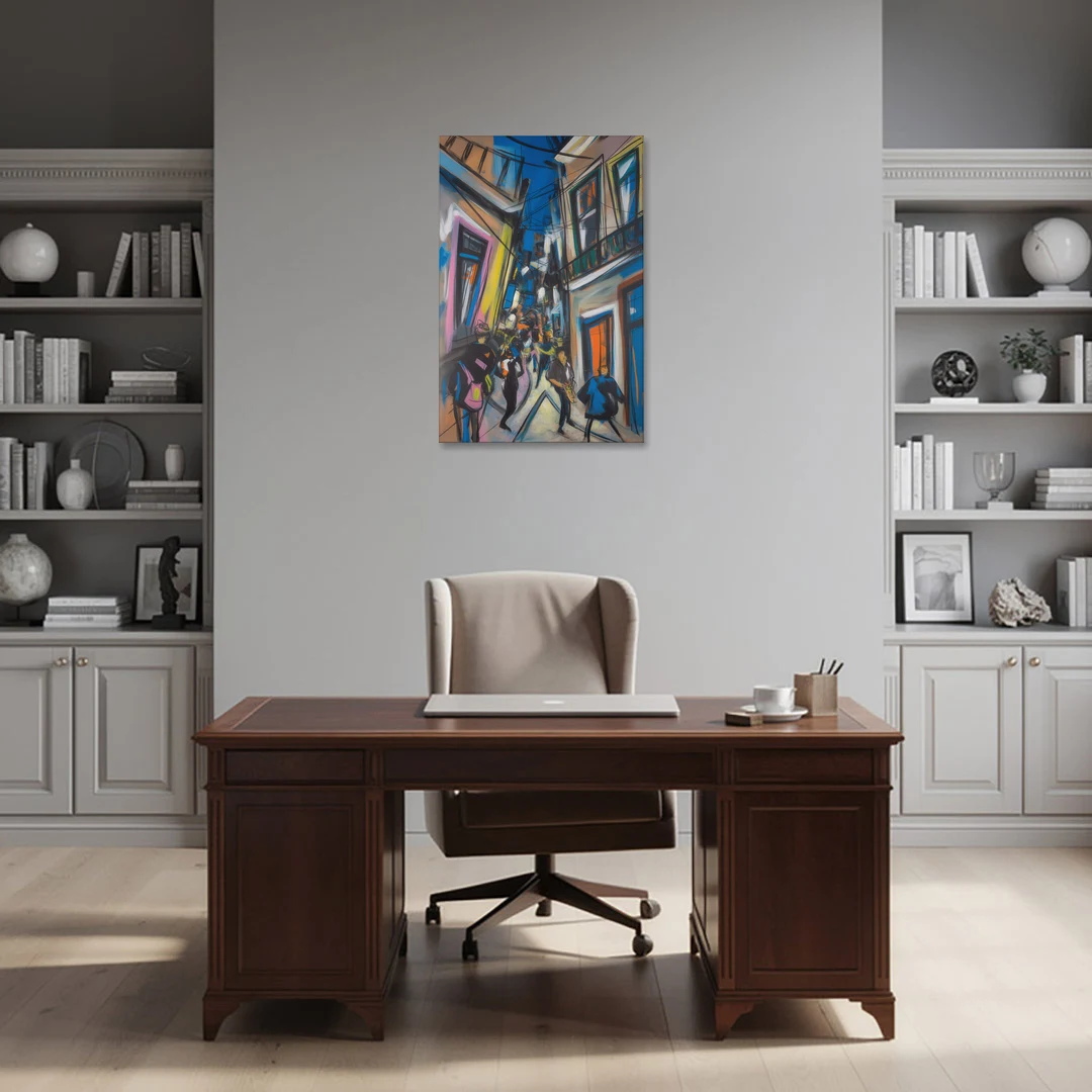 Bairro Alto Vibes - Canvas Wall Art - Office - 24x36