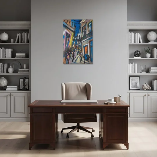 Bairro Alto Vibes - Canvas Wall Art - Office - 24x36