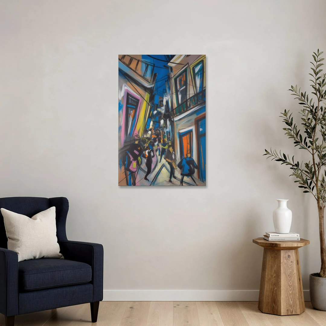 Bairro Alto Vibes - Canvas Wall Art - Sofa - 24x36