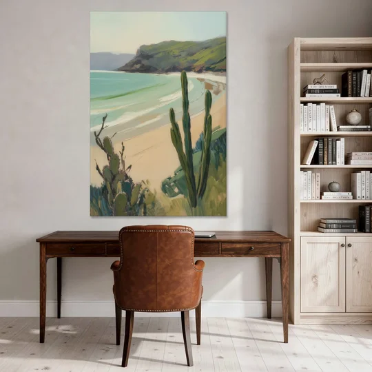 Balandra Beach Bay - Canvas Wall Art - Office - 40x60
