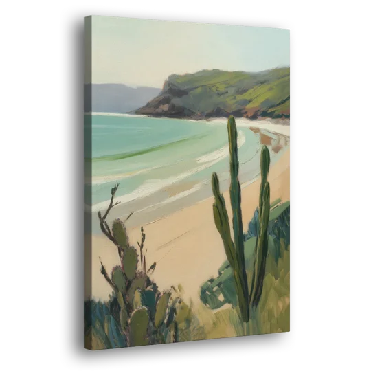 Balandra Beach Bay - Canvas Wall Art - Side