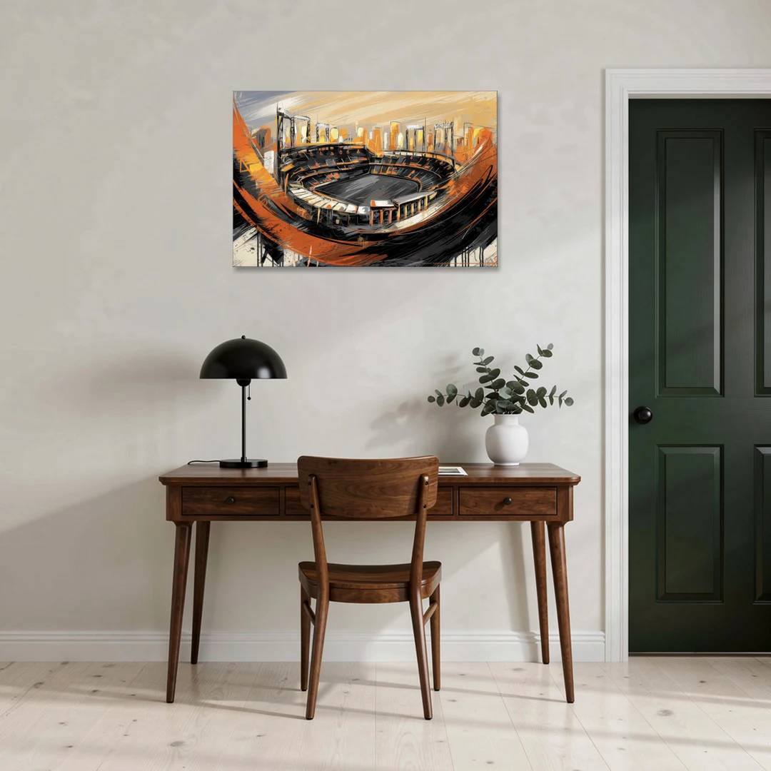 Baltimore Orioles Team Spirit - Canvas Wall Art - Office - 36x24