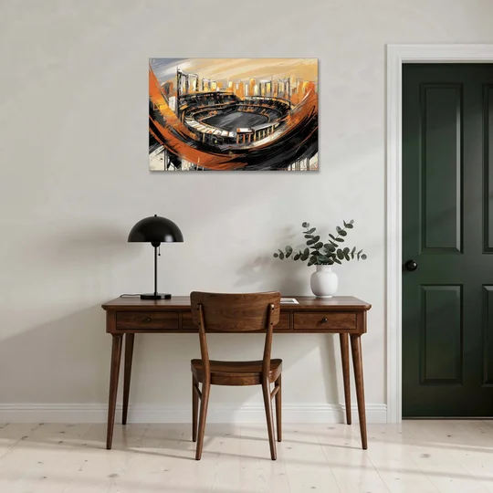 Baltimore Orioles Team Spirit - Canvas Wall Art - Office - 36x24