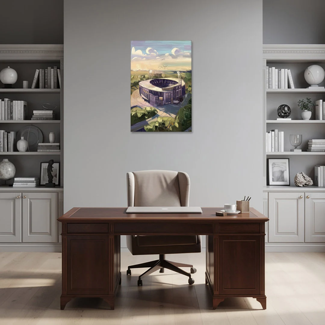Baltimore Ravens Stadium View - Canvas Wall Art - Office - 24x36