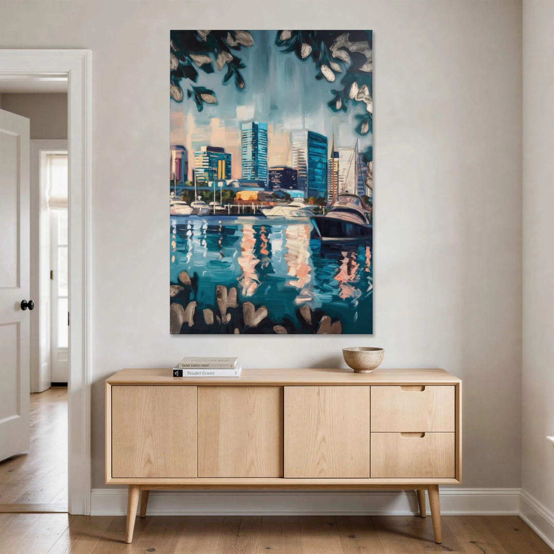 Baltimore Scenic Harbor Views - Canvas Wall Art - Coffee Table - 40x60