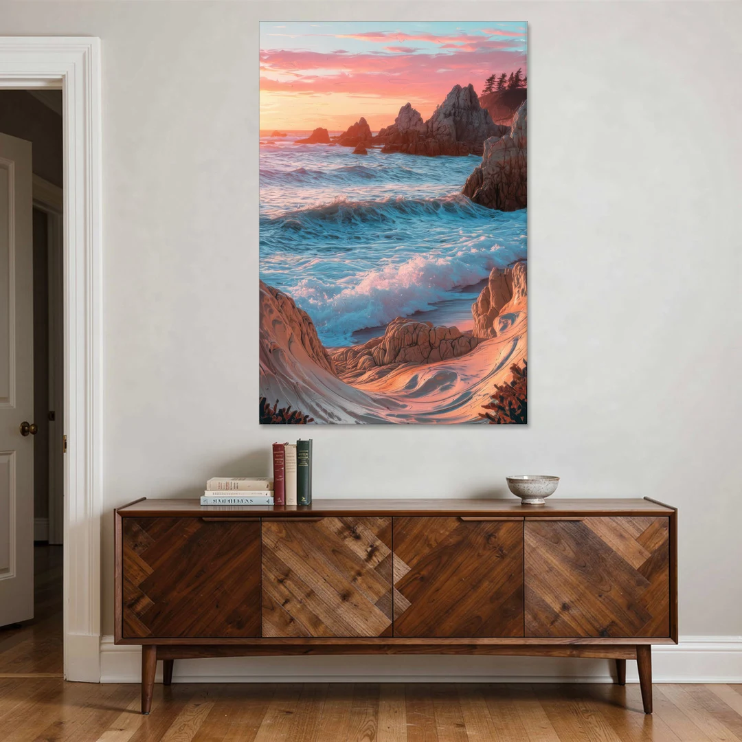 Bandon Beach Waves - Canvas Wall Art - Coffee Table - 40x60
