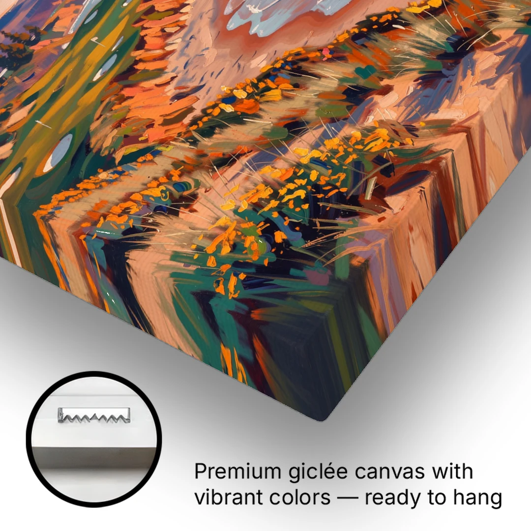 Bandon Golf Course Panorama - Canvas Wall Art - Gallery Wrap Corner