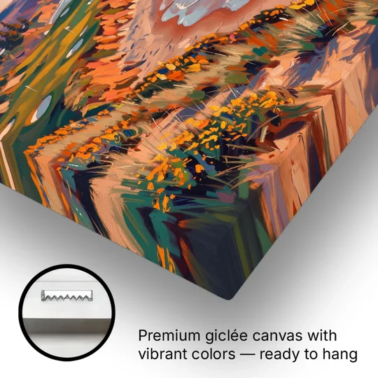 Bandon Golf Course Panorama - Canvas Wall Art - Gallery Wrap Corner