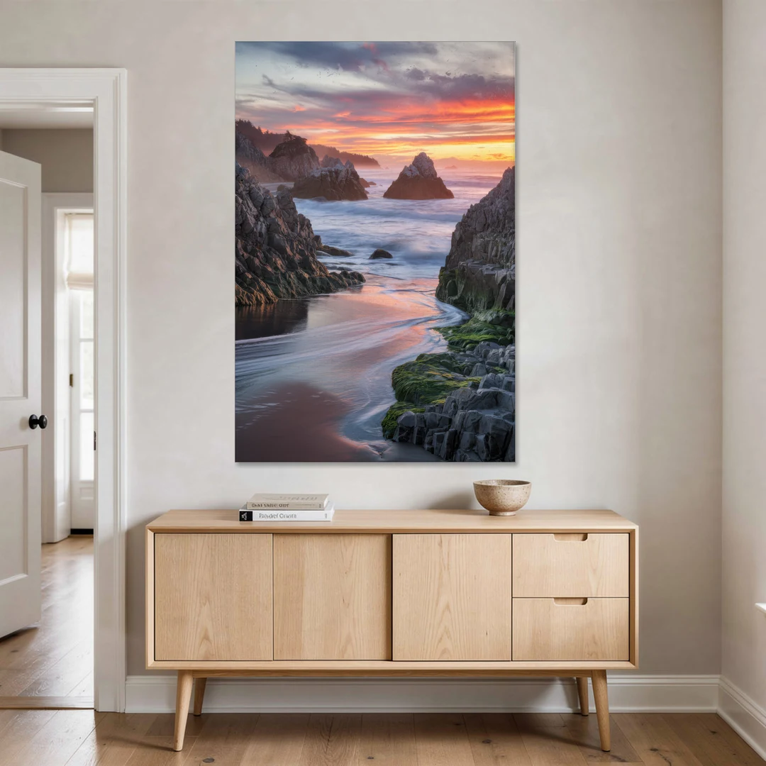 Bandon Rocky Shoreline - Canvas Wall Art - Coffee Table - 40x60