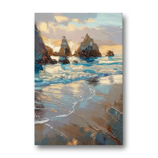 Bandon Seaside Serenity - Canvas Wall Art - Front
