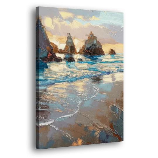 Bandon Seaside Serenity - Canvas Wall Art - Side