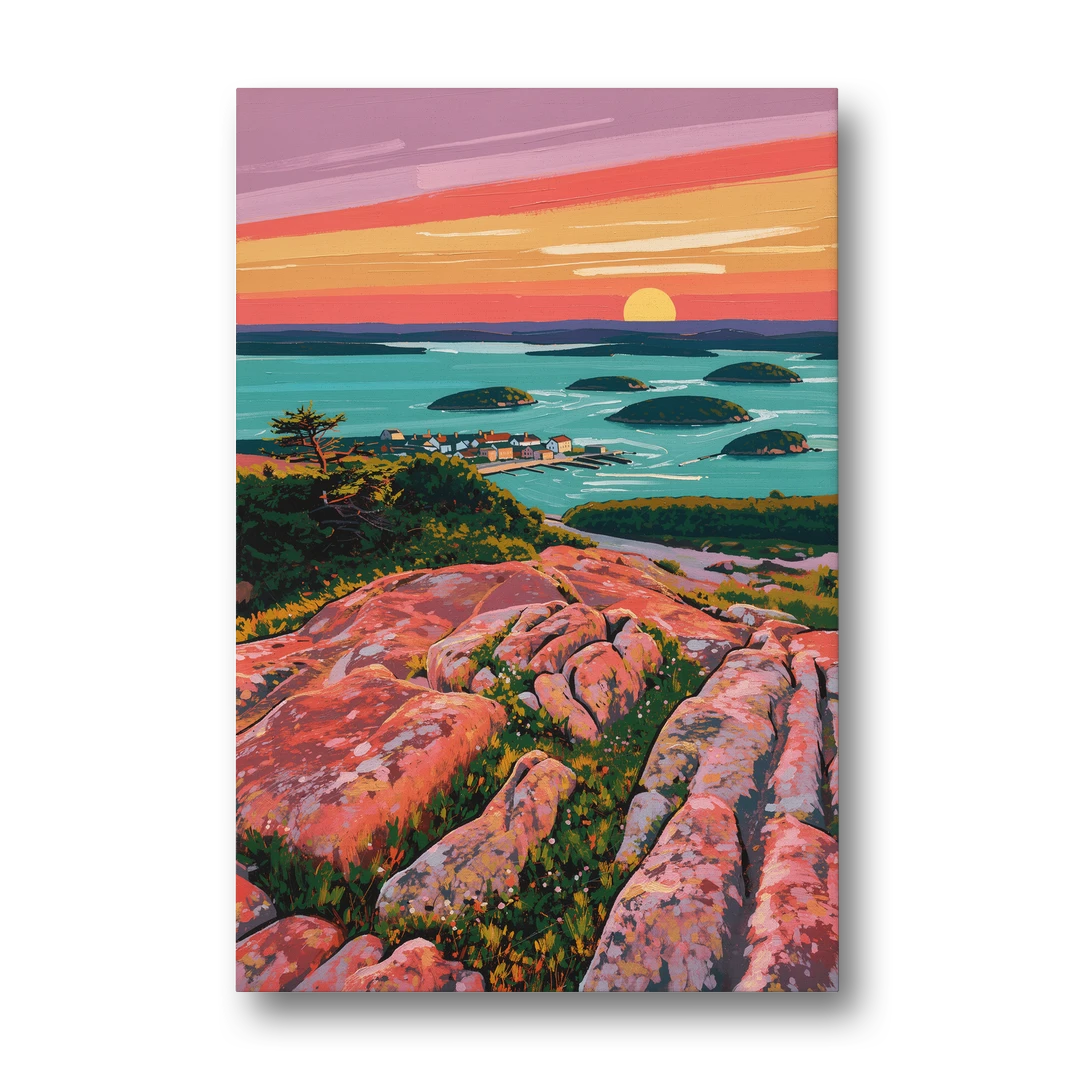 Bar Harbor Acadia National Park - Canvas Wall Art - Front