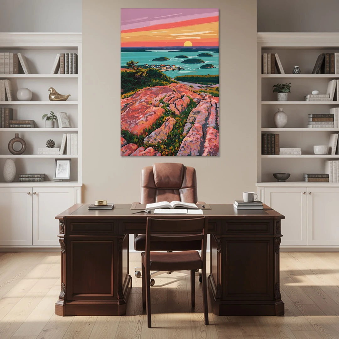Bar Harbor Acadia National Park - Canvas Wall Art - Office - 40x60