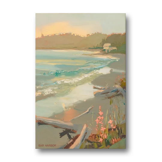 Bar Harbor Coastal Serenity - Canvas Wall Art - Front
