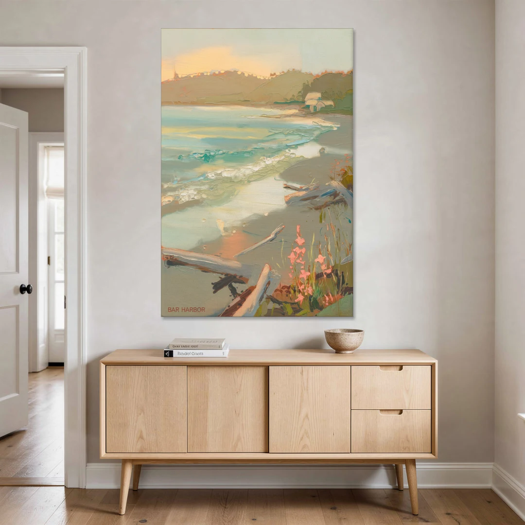 Bar Harbor Coastal Serenity - Canvas Wall Art - Coffee Table - 40x60