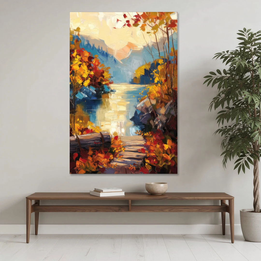 Bar Harbor Fall Foliage Views - Canvas Wall Art - Coffee Table - 40x60
