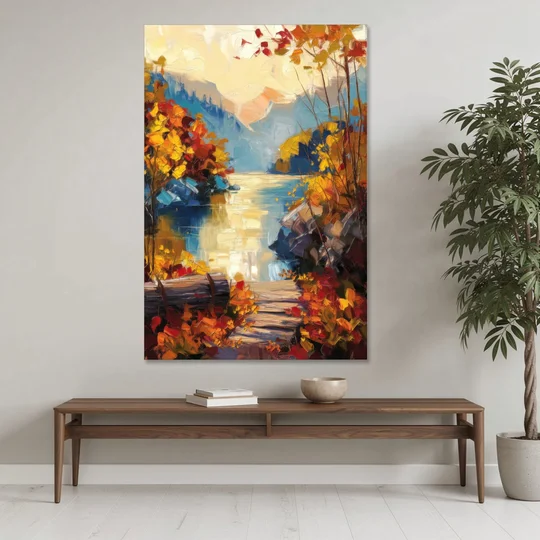 Bar Harbor Fall Foliage Views - Canvas Wall Art - Coffee Table - 40x60